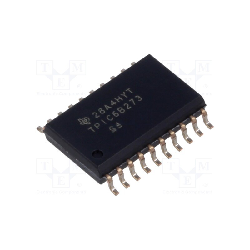 10 pcs : TPIC6B273DW - IC: peripheral circuit, octal,D latch, 4.5÷5.5VDC, SMD, SO20-W