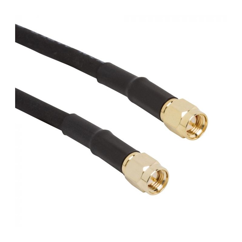 1 pcs - Amphenol RF Male SMA to Male SMA Coaxial Cable, RG58 Coaxial, Terminated