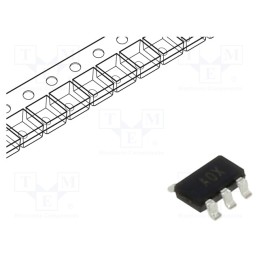 10 pcs : AD8603AUJZ-REEL7 - IC: operational amplifier, 400kHz, Ch: 1, TSOT5, IB: 0.5nA