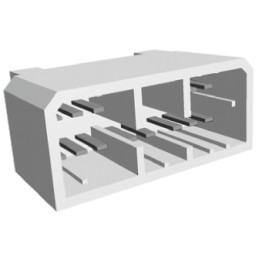 1 pcs - TE Connectivity MULTILOCK 070 Series Right Angle Through Hole Mount PCB Socket, 14-Contact, 2-Row, Solder Termination