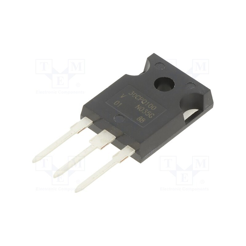 10 pcs : VS-30CPQ100-N3 - Diode: Schottky rectifying, THT, 100V, 15Ax2, TO247AC,