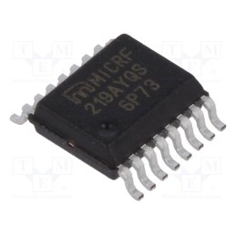 10 pcs : MICRF219AYQS - IC: RF receiver, serial,transparent, QSOP16, 3÷3.6VDC, -110dBm