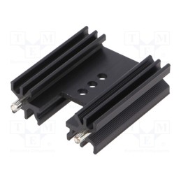 10 pcs : PR28/38/SE - Heatsink: extruded, H, TO202,TO218,TO220,TOP3, black, L: 38mm