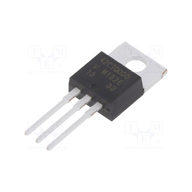 10 pcs : VS-42CTQ030-M3 - Diode: Schottky rectifying, THT, 30V, 20Ax2, TO220AB,