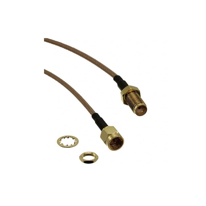 1 pcs - RS PRO Male SMA to SMA Coaxial Cable, 305mm, RG316 Coaxial, Terminated