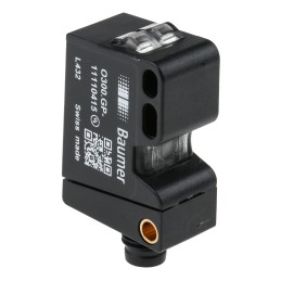 1 pcs - Baumer Diffuse Photoelectric Sensor, Block Sensor, 30 mm - 200 mm Detection Range