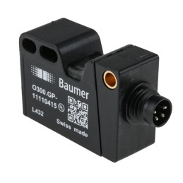1 pcs - Baumer Diffuse Photoelectric Sensor, Block Sensor, 30 mm - 200 mm Detection Range