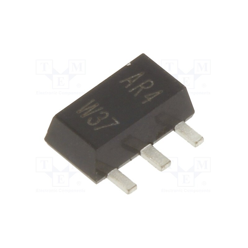 10 pcs : NTE2428 - Transistor: NPN, bipolar, 80V, 1A, 1W, SOT89