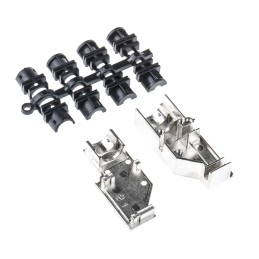 1 pcs - MH Connectors MHDCMR Series Zinc Right Angle D Sub Backshell, 9 Way, Strain Relief