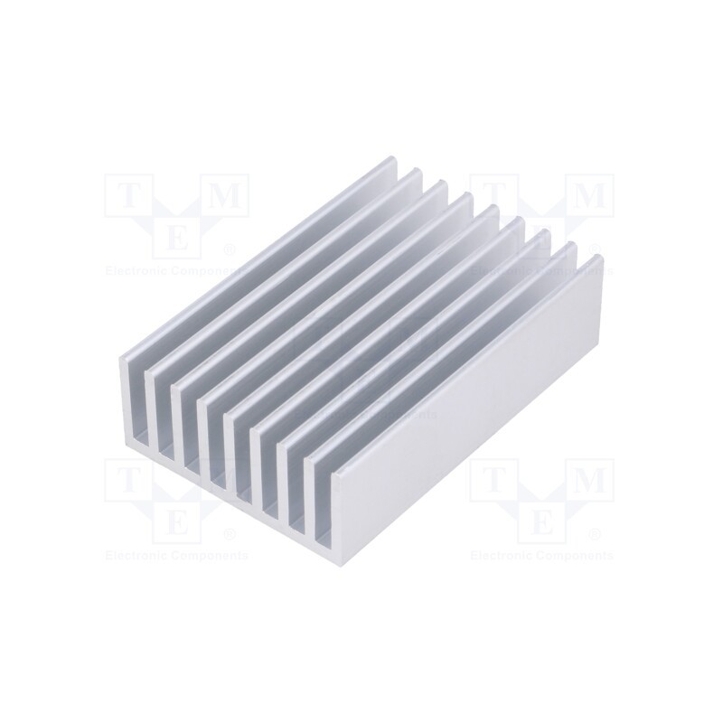 10 pcs : SK 636 50 AL - Heatsink: extruded, grilled, natural, L: 50mm, W: 33mm, H: 14mm, raw