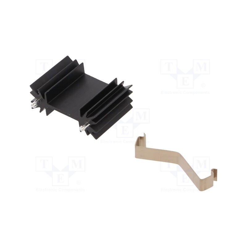 10 pcs : PR32/25,4/MC - Heatsink: extruded, H, TO202,TO218,TO220,TOP3, black, L: 25.4mm