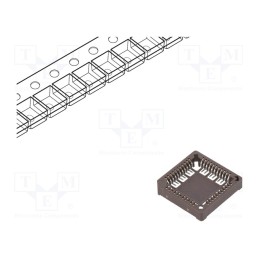 10 pcs : 69802-444LF - Socket: integrated circuits, PLCC44, SMT, tinned, 1A
