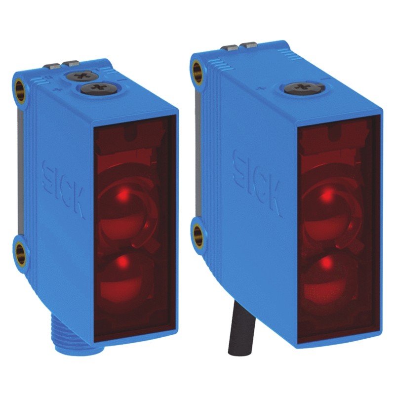 1 pcs - Sick Retroreflective Photoelectric Sensor, Block Sensor, 80 mm - 15 m Detection Range