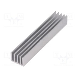 10 pcs : SK 633 100 AL - Heatsink: extruded, grilled, natural, L: 100mm, W: 19mm, H: 14mm, raw