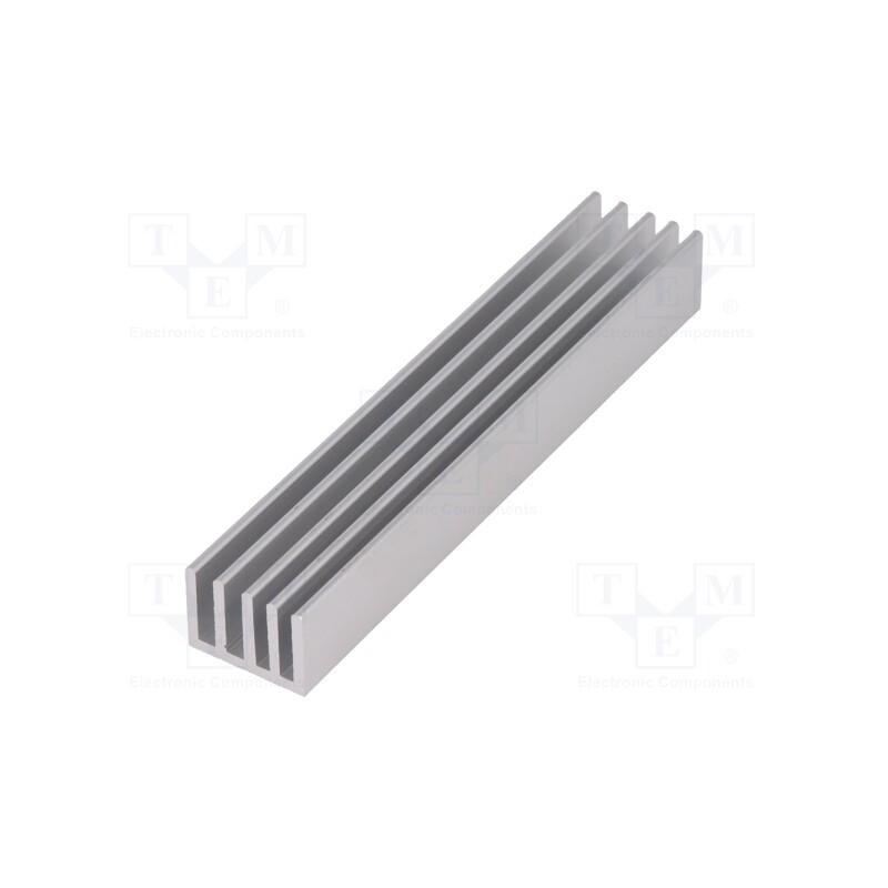 10 pcs : SK 633 100 AL - Heatsink: extruded, grilled, natural, L: 100mm, W: 19mm, H: 14mm, raw