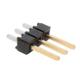 10 pcs - TSW-103-07-L-S Samtec TSW Series Straight Through Hole Pin Header, 3 Contact(s), 2.54mm Pitch, 1 Row(s), Unshrouded