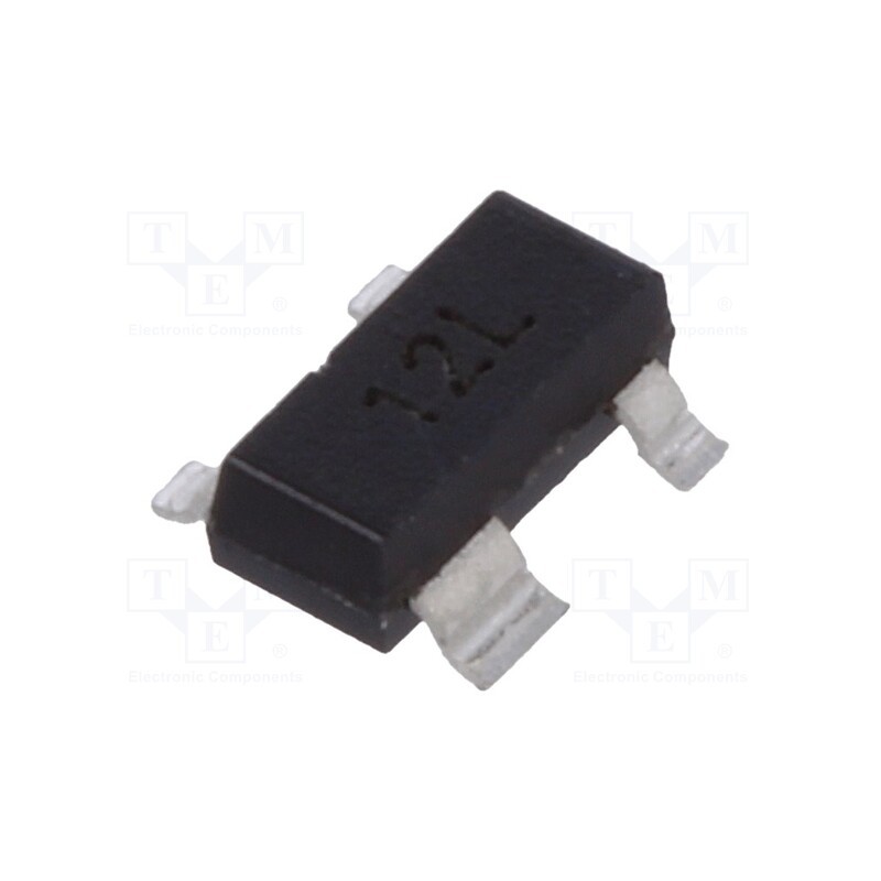 10 pcs : LCDA12C-1.TCT - Diode: TVS array, 13.3V, 20A, 500W, bidirectional, SOT143, Ch: 1