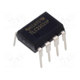 10 pcs : TLC2262IP - IC: operational amplifier, 730kHz, Ch: 2, DIP8, , IB: 800pA
