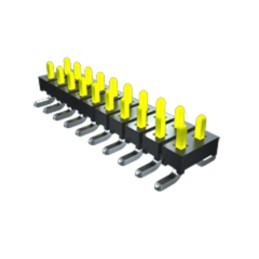 10 pcs - TMM-103-01-T-S-RA Samtec TMM Series Right Angle Pin Header, 3 Contact(s), 2.0mm Pitch, 1 Row(s), Unshrouded