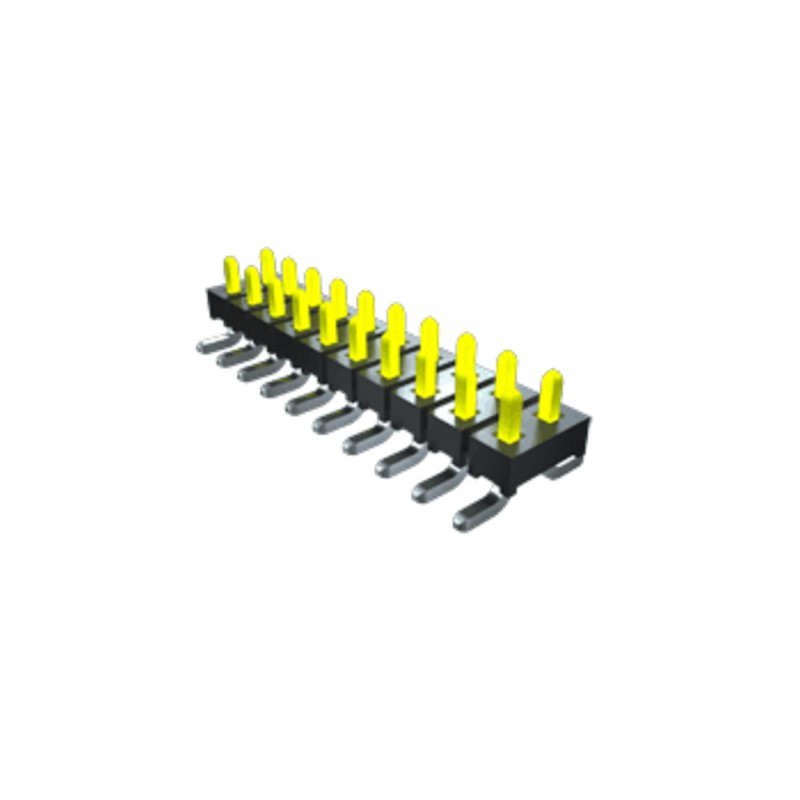 10 pcs - TMM-103-01-T-S-RA Samtec TMM Series Right Angle Pin Header, 3 Contact(s), 2.0mm Pitch, 1 Row(s), Unshrouded