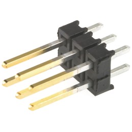 10 pcs - TSW-103-14-L-D Samtec TSW Series Straight Through Hole Pin Header, 6 Contact(s), 2.54mm Pitch, 2 Row(s), Unshrouded