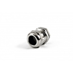 1 pcs - Hammond 1427BCG Series Grey Nickel Plated Brass Cable Gland, M20 Thread, 10mm Min, 14mm Max, IP68
