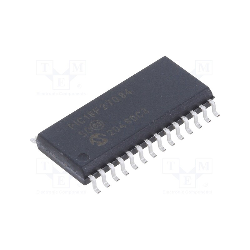 10 pcs : PIC18F27Q84-I/SO - IC: PIC microcontroller, 128kB, 64MHz, CAN FD,I2C,SPI x2,UART x5