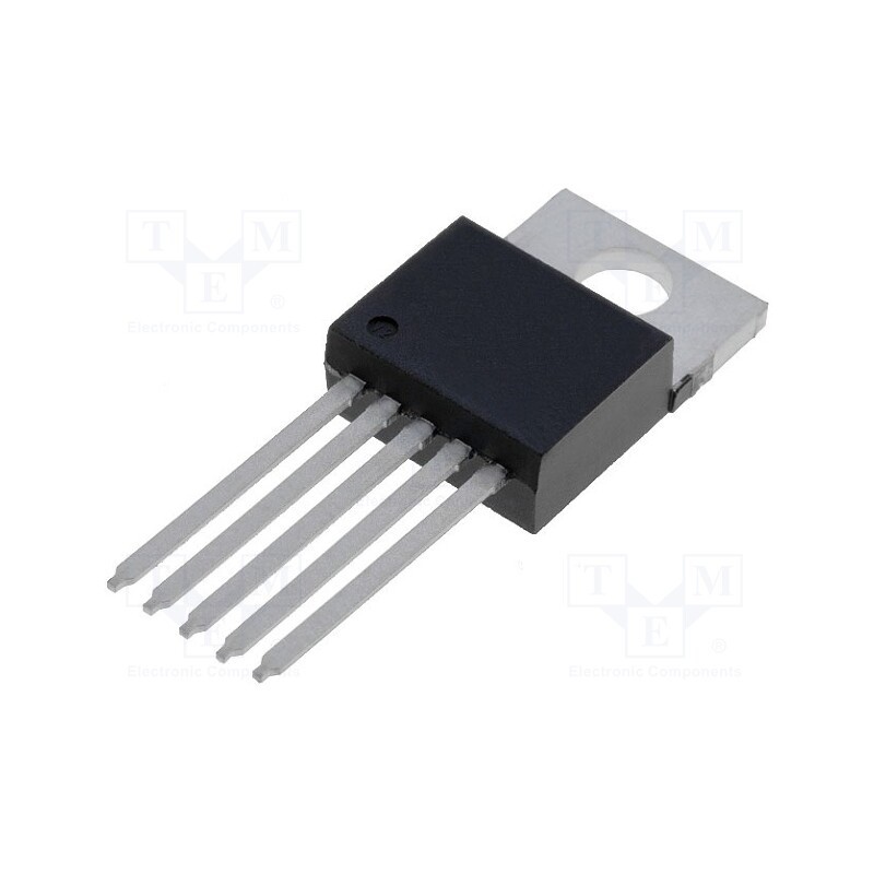 10 pcs : LM2576T-005G - IC: PMIC, DC/DC converter, Uin: 8÷40VDC, Uout: 5VDC, 3A, TO220-5
