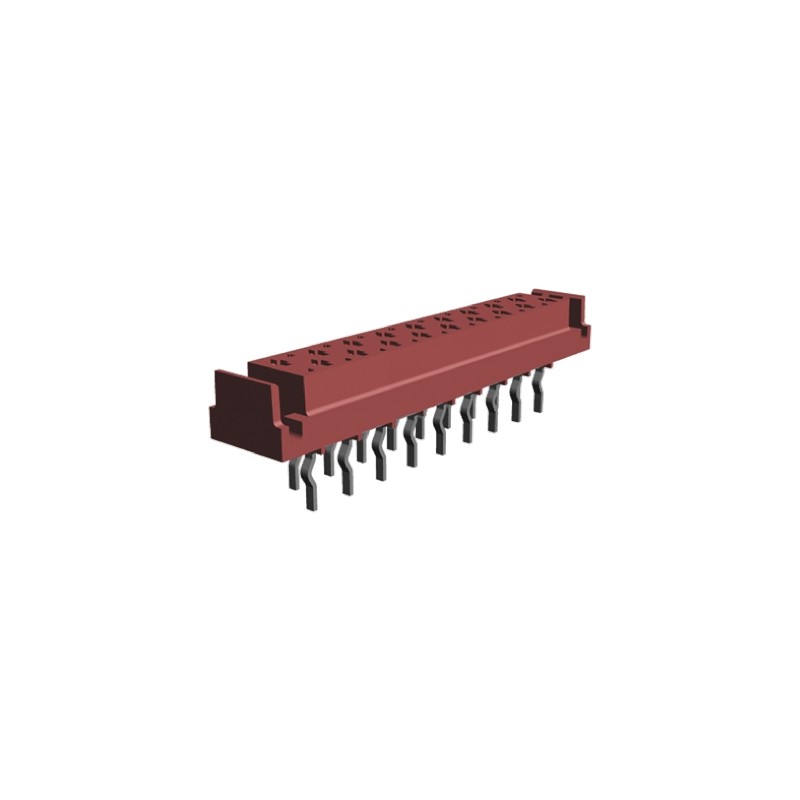 10 pcs - 1-338068-8 TE Connectivity Micro-MaTch Series Straight Through Hole Mount PCB Socket, 18-Contact, 2-Row, 2.54mm Pitch, 