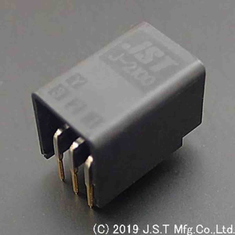 1 pcs - JST JFA J2000 Series Right Angle PCB Header, 3 Contact(s), 2.5mm Pitch, 1 Row(s), Shrouded