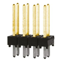 10 pcs - TSW-104-14-L-D Samtec TSW Series Straight Through Hole Pin Header, 8 Contact(s), 2.54mm Pitch, 2 Row(s), Unshrouded