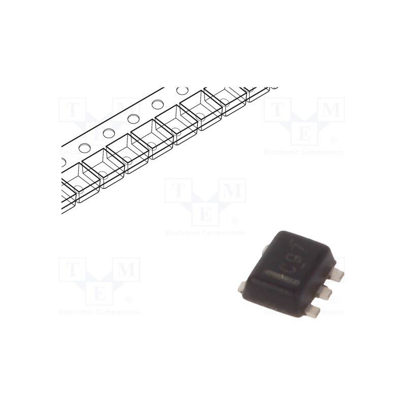 10 pcs : SN74LVC1G34DRLR - IC: digital, buffer,non-inverting, Ch: 1, CMOS, SMD, 1.65÷5.5VDC