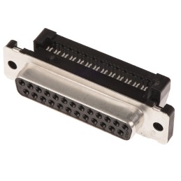 1 pcs - TE Connectivity Amplimite HDF-20 25 Way Right Angle Cable Mount D-sub Connector Socket, 2.77mm Pitch
