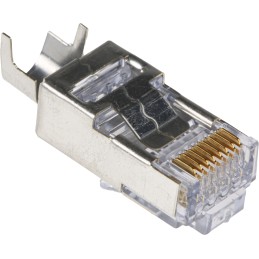 1 pcs - Molex 44915 Series Male RJ45 Connector, Cable Mount, Cat6