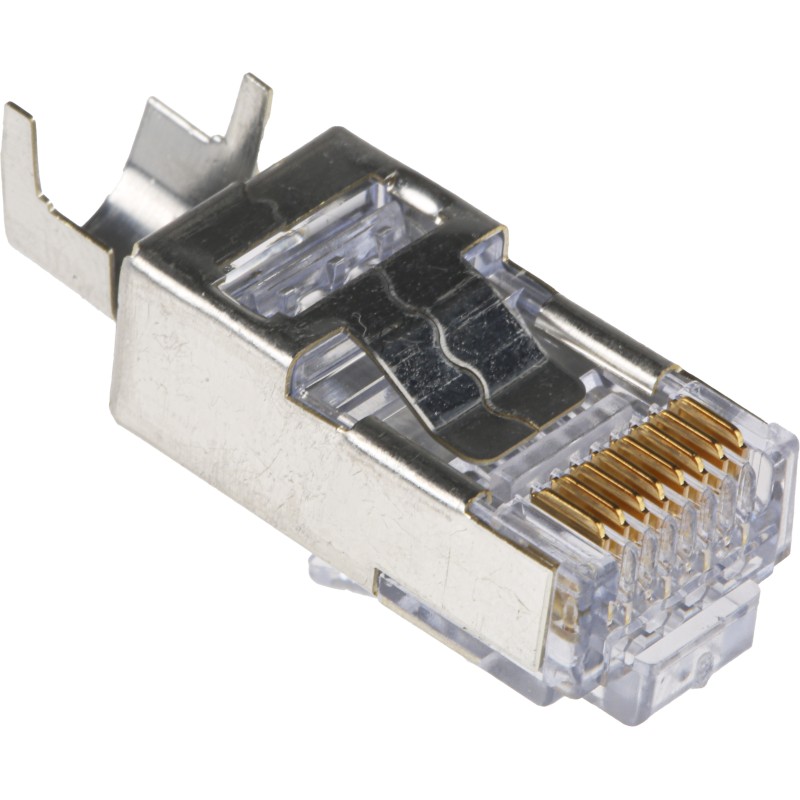 1 pcs - Molex 44915 Series Male RJ45 Connector, Cable Mount, Cat6
