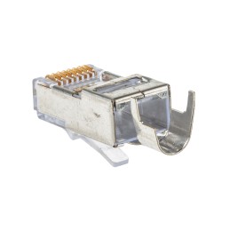 1 pcs - Molex 44915 Series Male RJ45 Connector, Cable Mount, Cat6