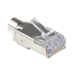 1 pcs - Molex 44915 Series Male RJ45 Connector, Cable Mount, Cat6