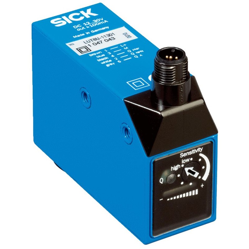 1 pcs - Sick Light Intensity Sensors 50 mm, , NPN, PNP, 100 mA, 10 - 30 V dc, IP67