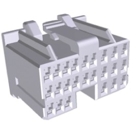10 pcs - 316371-1 TE Connectivity, MULTILOCK 040 II Male Connector Housing, 2.5mm Pitch, 24 Way, 3 Row