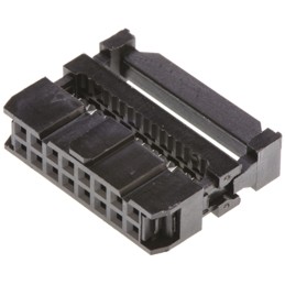 10 pcs - T812116A101CEU Amphenol ICC 16-Way IDC Connector Socket for Cable Mount, 2-Row