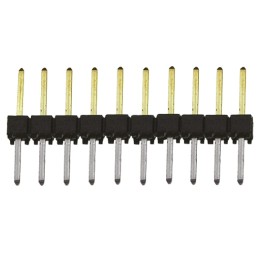 10 pcs - TSW-110-08-L-S Samtec TSW Series Straight Through Hole Pin Header, 10 Contact(s), 2.54mm Pitch, 1 Row(s), Unshrouded