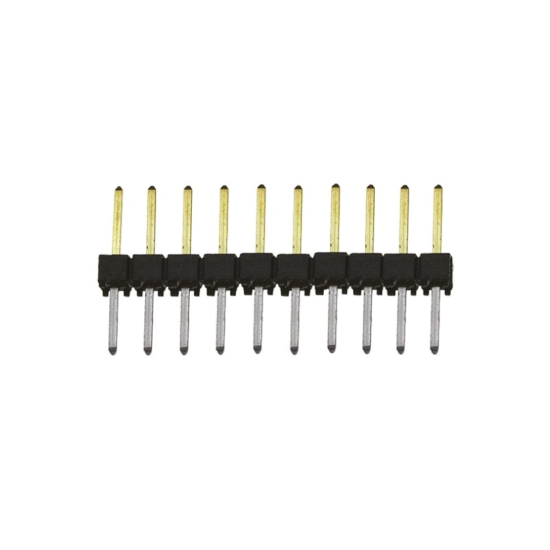 10 pcs - TSW-110-08-L-S Samtec TSW Series Straight Through Hole Pin Header, 10 Contact(s), 2.54mm Pitch, 1 Row(s), Unshrouded