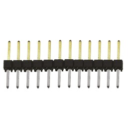 10 pcs - TSW-112-08-L-S Samtec TSW Series Straight Through Hole Pin Header, 12 Contact(s), 2.54mm Pitch, 1 Row(s), Unshrouded