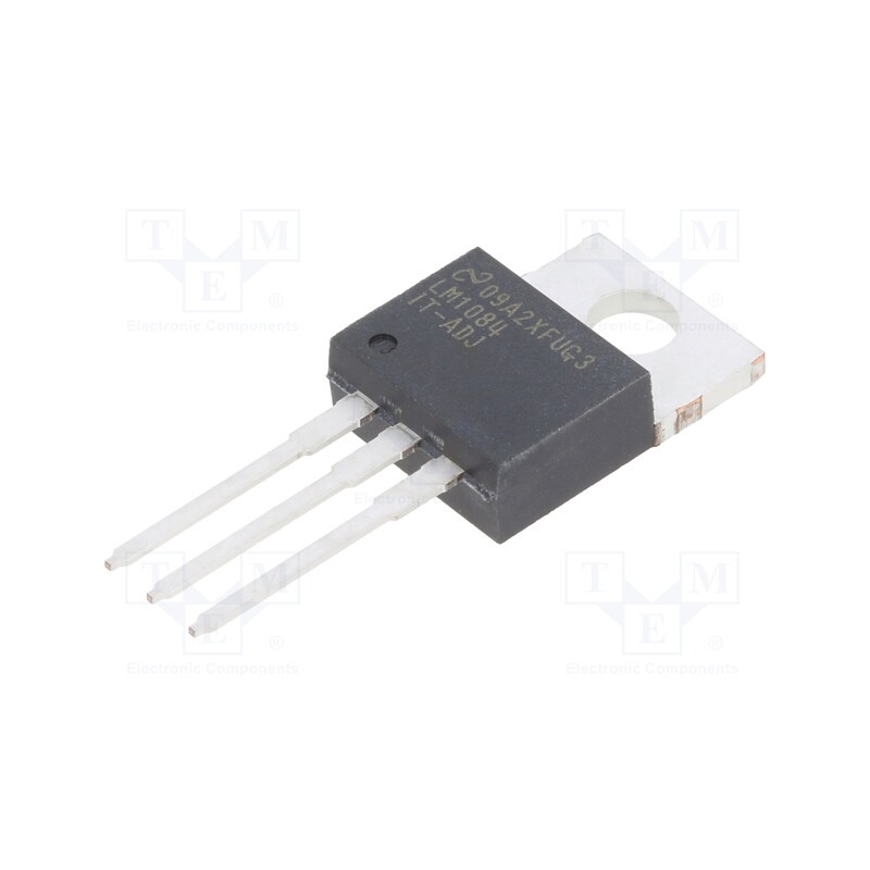 10 pcs : LM1084IT-ADJ/NOPB - IC: voltage regulator, LDO,adjustable, 1.25÷27.5V, 5A, TO220-3