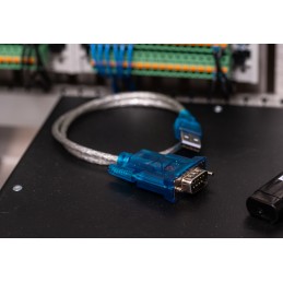 1 pcs - RS PRO RS232 USB A Male to DB-9 Male Converter Cable