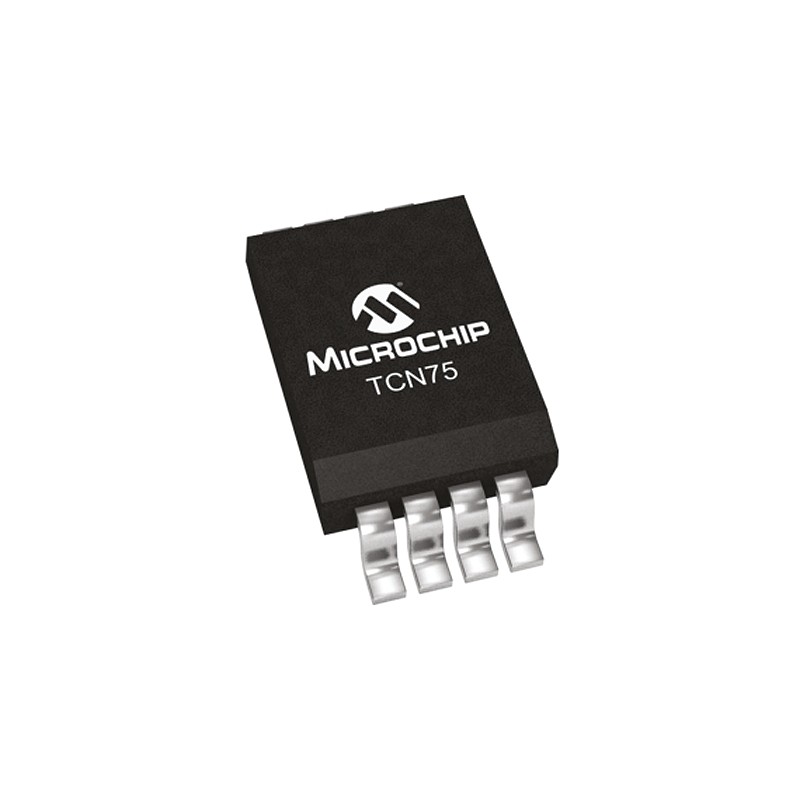 10 pcs - TCN75-5.0MOA Microchip Temperature Converter, Digital Output, Surface Mount, Serial-I2C, SMBus, ±3°C, 8 Pins