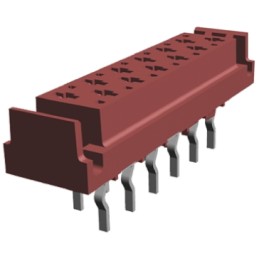 10 pcs - 1-338068-2 TE Connectivity Micro-MaTch Series Straight Through Hole Mount PCB Socket, 12-Contact, 2-Row, 2.54mm Pitch, 