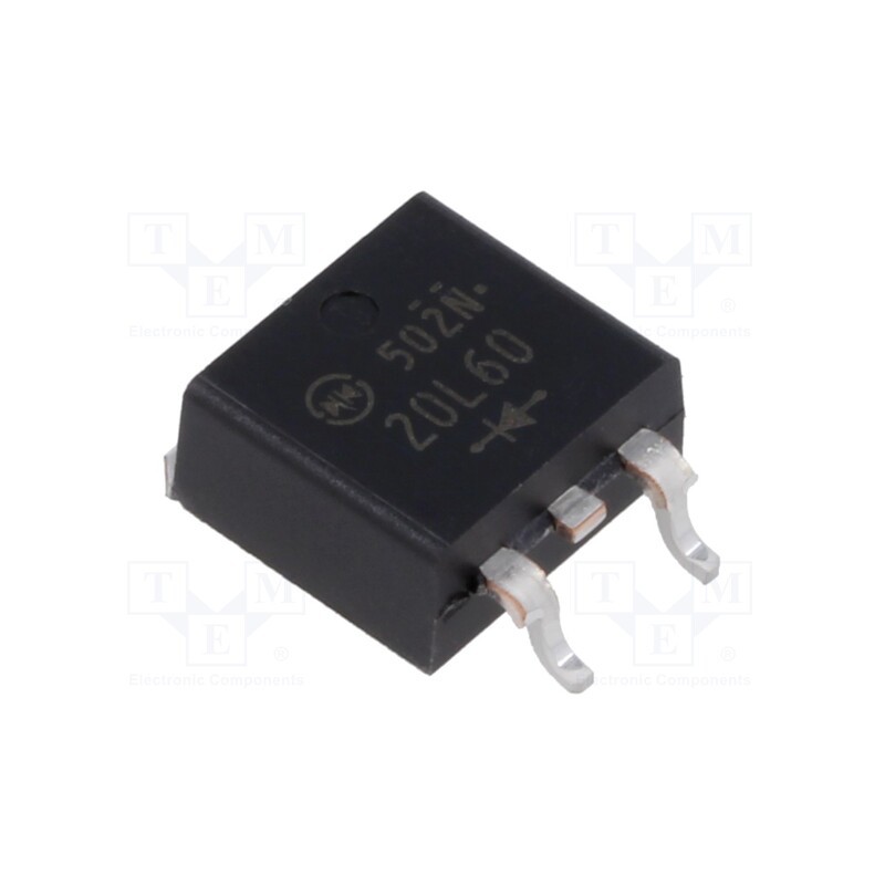 10 pcs : DF20L60-7102 - Diode: rectifying, SMD, 600V, 20A, 70ns, STO220 (SC83 similar)