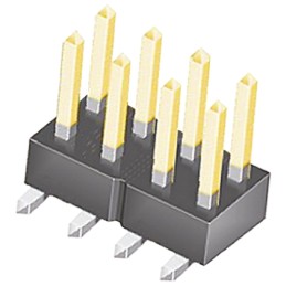 10 pcs - TSM-104-02-L-DV Samtec TSM Series Straight Surface Mount Pin Header, 8 Contact(s), 2.54mm Pitch, 2 Row(s), Unshrouded