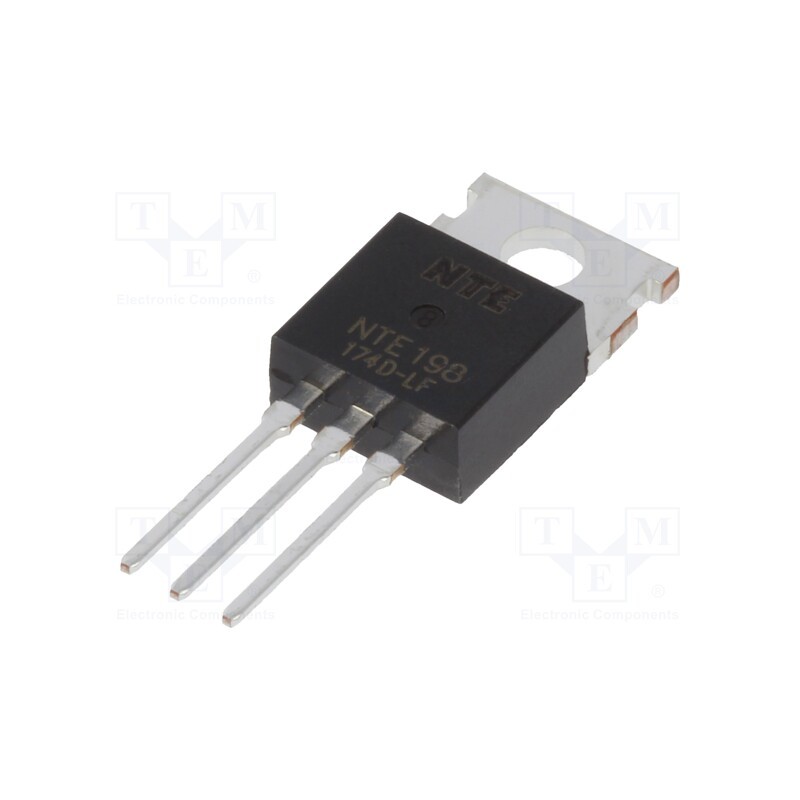 10 pcs : NTE198 - Transistor: NPN, bipolar, 400V, 1A, 40W, TO220